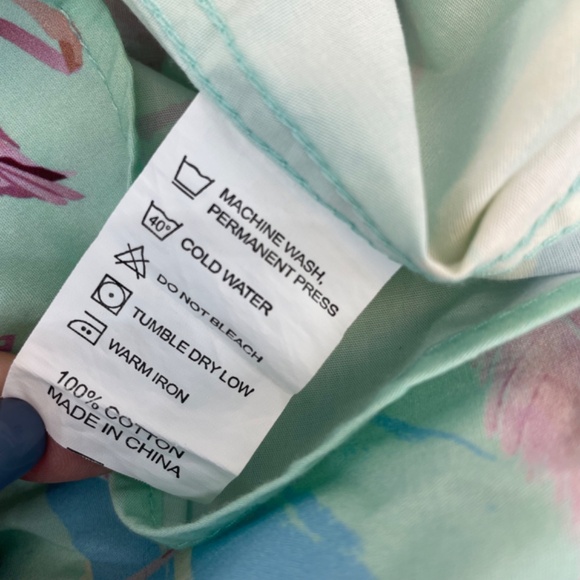 TEAMLTD Living the Dream Short Sleeve Button Down Flamingo Tropical Men’s Large - Picture 3 of 15